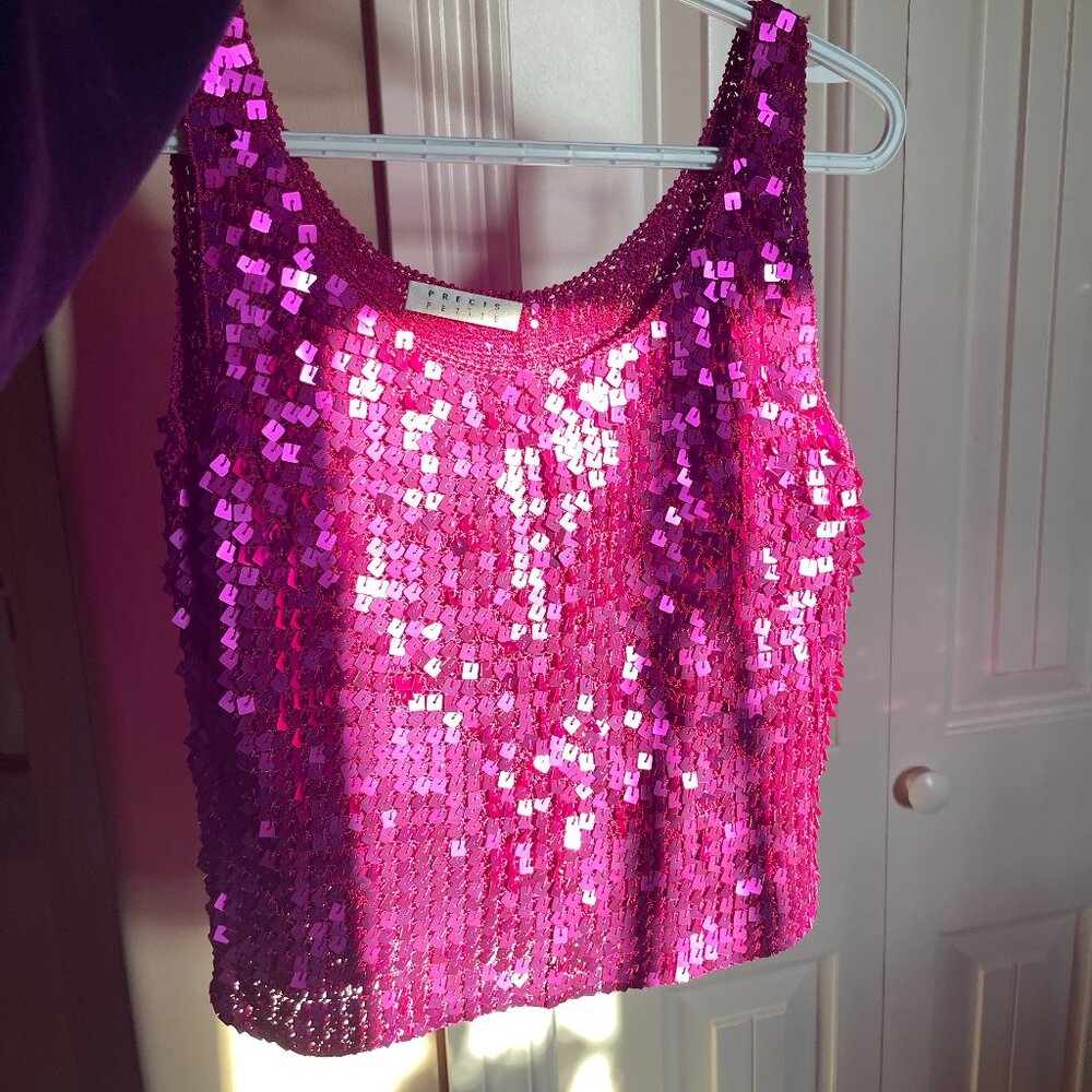 Sparkly Sequin Crochet Top